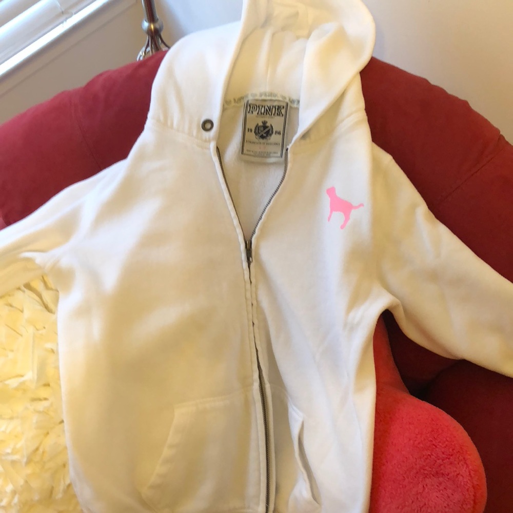 Victoria secret pink sweatshirt zip up